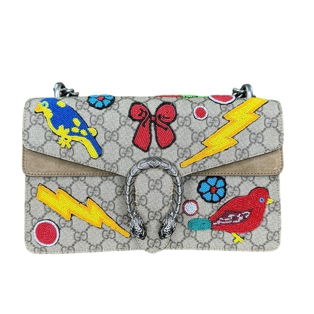 GUCCI Beaded Dionysus Shoulder Bag